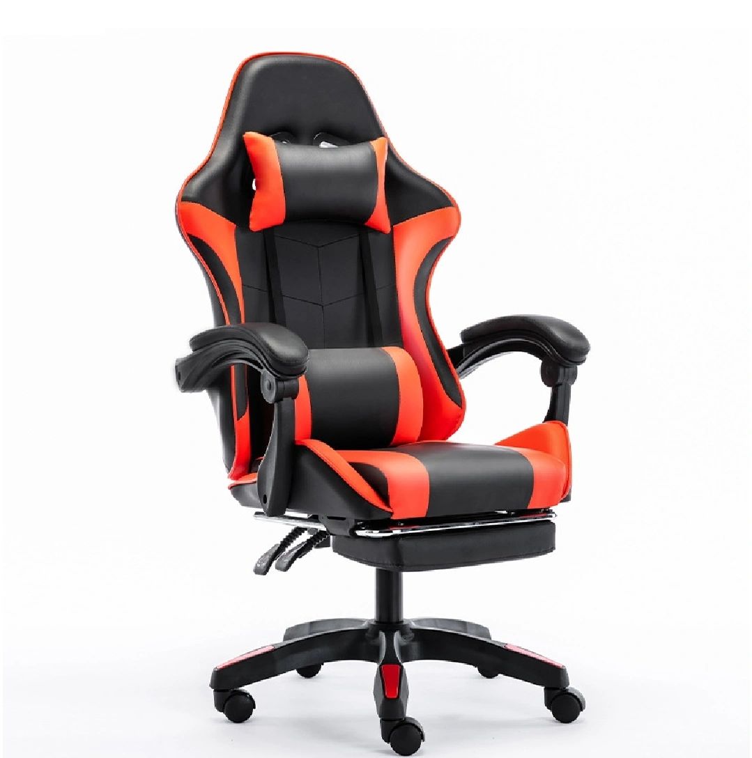 Racing chair gaming chair with foot rest